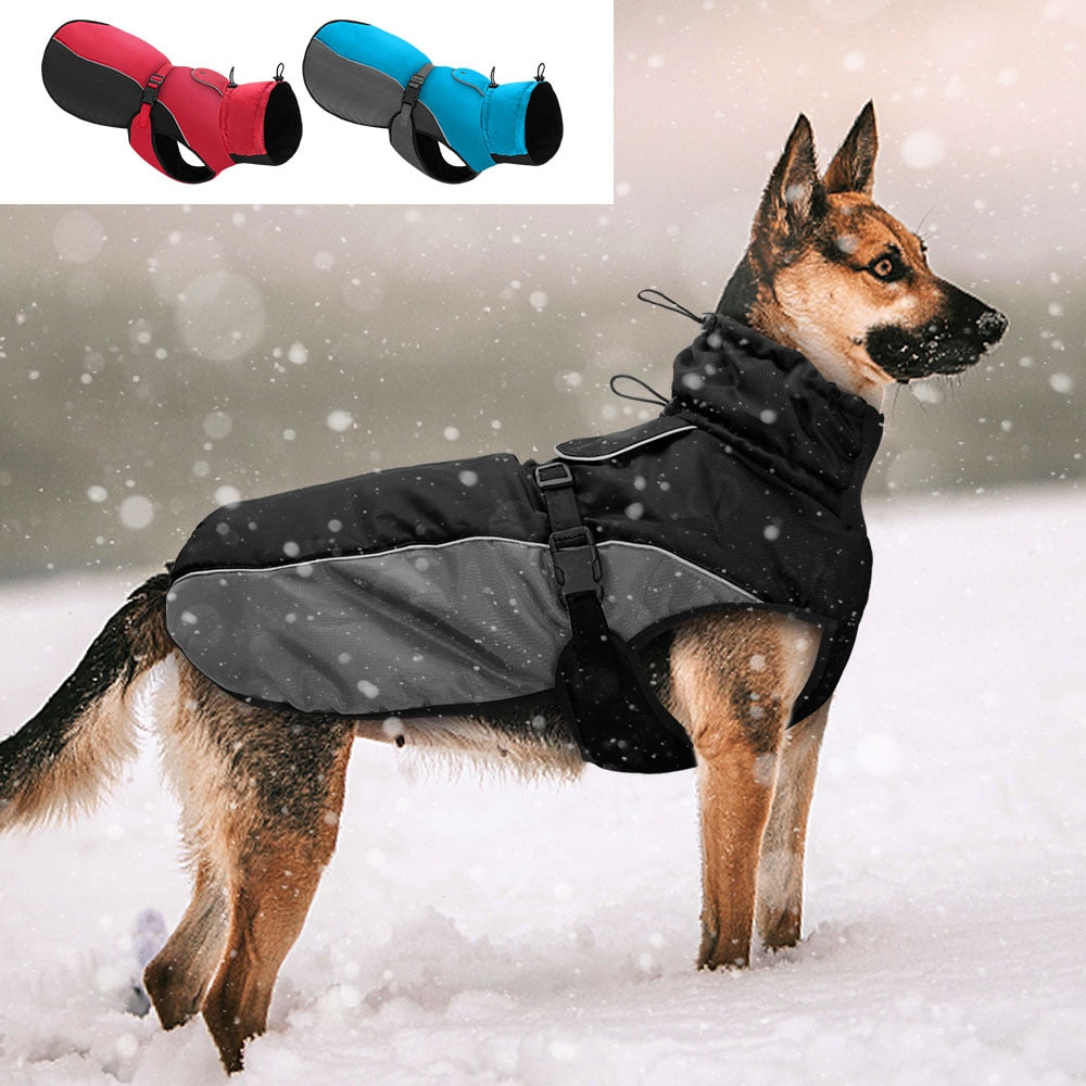 Waterproof Big Dog Clothes Warm Large Dog Coat Jacket Reflective Raincoat Clothing For Medium Large Dogs French Bulldog XL-6XL