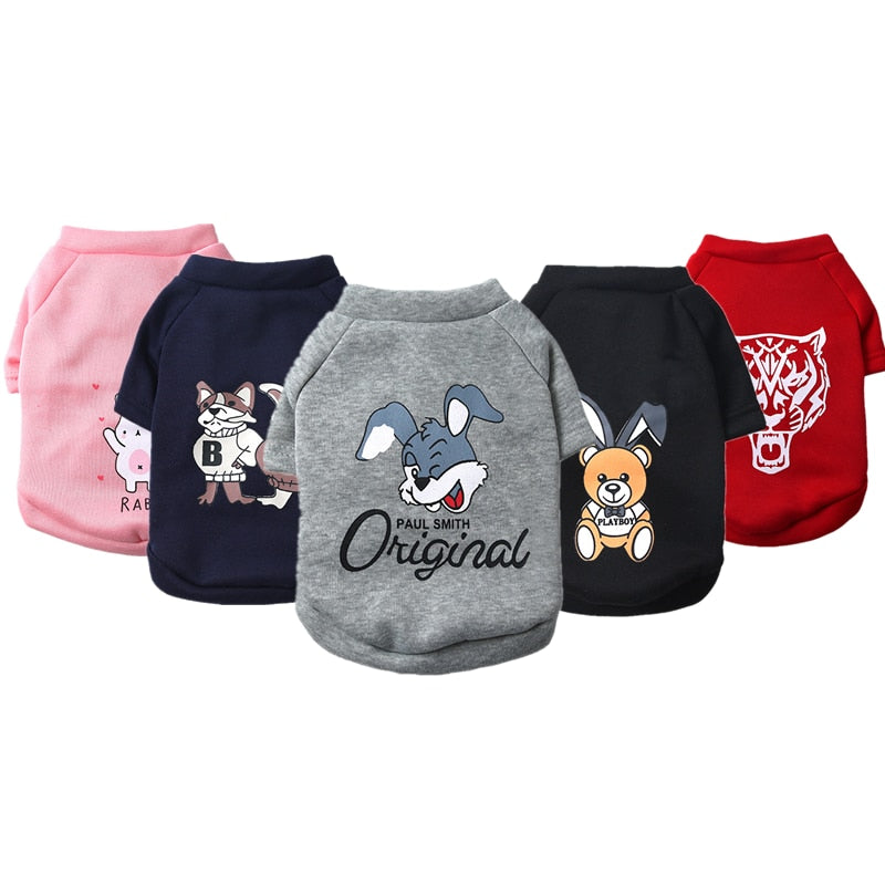 Thicken Pet Clothes Spring Autumn Pets Dogs Clothing for Dogs Costume Classic Puppy Dog Coat Pet Overalls Cat Chihuahua Clothes